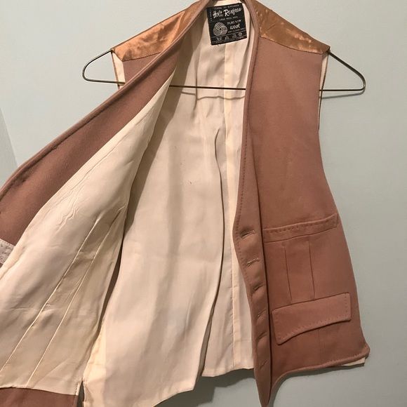 Holt Renfew - Men’s Medium - 100% Wool Vest - Tan - Vintage- Made In England- - Picture 12 of 13